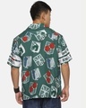 Shop Men's Green & White All Over Printed Oversized Shirt-Design