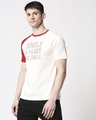 Shop Men HD Print Raglan White T-shirt-Design