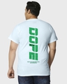 Shop Men's Ice Water Blue Dope AF Typography Plus Size T-shirt-Design