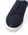 Shop Men Ink Blue Low Top Lace Up Sneakers