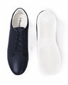 Shop Men Ink Blue Low Top Lace Up Sneakers-Design
