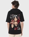 Shop Men's Black Itachi Moment Graphic Printed Oversized Hoodie T-shirt-Design