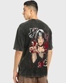 Shop Men's Black Itachi Moment Graphic Printed Oversized T-shirt-Design