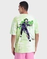Shop Men's Green Joker Wild Graphic Printed Oversized T-shirt-Design