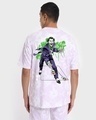 Shop Men's Purple Joker Wild Graphic Printed Oversized T-shirt-Design