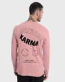 Shop Men's Pink Karma Circles Typography T-shirt-Design