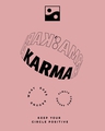 Shop Men's Pink Karma Circles Typography T-shirt