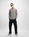 Shop Men's Grey Oversized T-shirt-Full