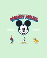 Shop Men's Green Mickey Crew Graphic Printed Oversized T-shirt