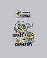 Shop Men's White Minions Great Chemistry Graphic Printed Oversized T-shirt