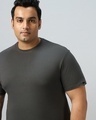 Shop Men's Grey Oversized Plus Size T-shirt