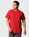 Shop Pack of 2 Men's Blue & Red Plus Size T-shirt-Design