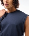 Shop Men's Blue Boxy Fit Vest