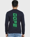 Shop Men's Navy Blue Dope AF Typography Sweatshirt-Design