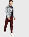Shop Men's Blue Make Tracks Graphic Printed Vest-Design