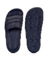 Shop Men's Navy Blue Textured Sliders