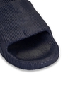 Shop Men's Navy Blue Textured Sliders