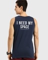 Shop Men's Navy Spaced NASA Typography Vest-Design