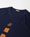 Shop Men's Navy Uzumaki Naruto Graphic Printed Oversized T-shirt