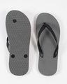 Shop Men Overcast Grey Plain Flip Flops-Full