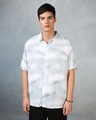 Shop Men's Grey & White Tie & Dye Oversized Shirt-Front