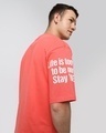 Shop Men's Red All Over Printed Oversized T-shirt
