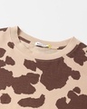 Shop Men's Brown All Over Printed Oversized T-shirt