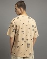 Shop Men's Brown Take it Easy All Over Printed Oversized T-shirt-Design