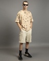 Shop Men's Brown Take it Easy All Over Printed Oversized T-shirt