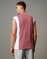 Shop Men's Mellow Mauve Purple Color Block Oversized Vest-Design