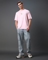 Shop Men's Pink Orig Graphic Printed Oversized T-shirt