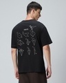 Shop Men's Black Origin Graphic Printed Oversized T-shirt-Front