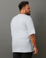 Shop Men's Vapour Blue Gen Typography Oversized Plus Size T-shirt-Design