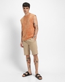 Shop Men's Orange Oversized Vest-Full