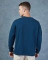 Shop Men's Blue Textured Oversized T-shirt-Full