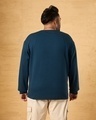 Shop Men's Blue Textured Oversized Plus Size T-shirt-Design