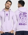 Shop Men's Lilac AOT Founding Titan Graphic Printed Hoodie-Front