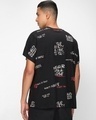 Shop Men's Black Typography Monster Fit T-shirt-Design