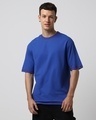 Shop Men's Blue Oversized T-shirt-Front