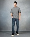 Shop Men's Black Textured Oversized T-shirt-Design