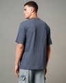Shop Men's Blue Textured Oversized T-shirt-Design