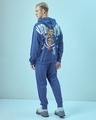 Shop Men's Blue Naruto Graphic Printed Oversized Co-ordinates-Front