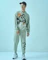 Shop Men's Green Mickey Graphic Printed Oversized Co-ordinates-Full
