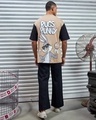 Shop Men's Brown Bugs Bunny Graphic Printed Oversized T-shirt