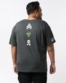 Shop Men's Toxic Grey Graphic Printed Plus Size T-shirt-Design