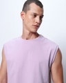 Shop Men Purple Boxy Fit Vest