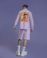 Shop Men's Purple Uzumaki Naruto Graphic Printed Oversized T-shirt