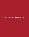 Shop Men's Red My Kinda Happy Hour (DL) Graphic Printed T-shirt-Full