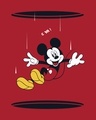 Shop Men's Red Portal Mickey (DL) Graphic Printed T-shirt-Full