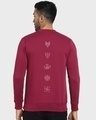 Shop Men's Red ValhallaTypography Sweatshirt-Design